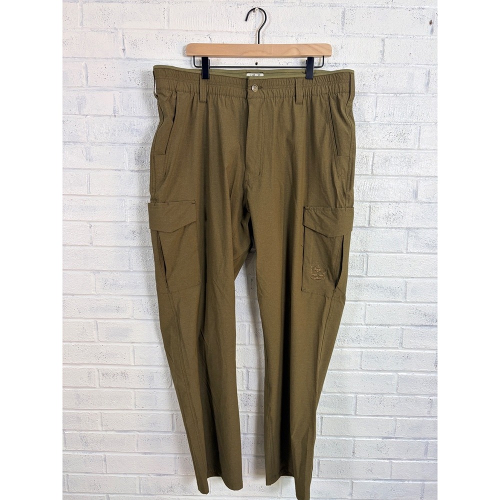 Zero Fox Trot Lite Tech Cargo Pants Mens 40 Dark Olive Green Ripstop Stretch